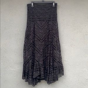 Allen B Lace Maxi Skirt